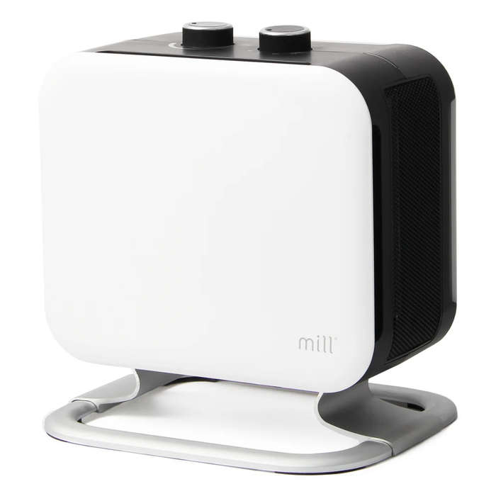 White Compact PTC Fan Heater