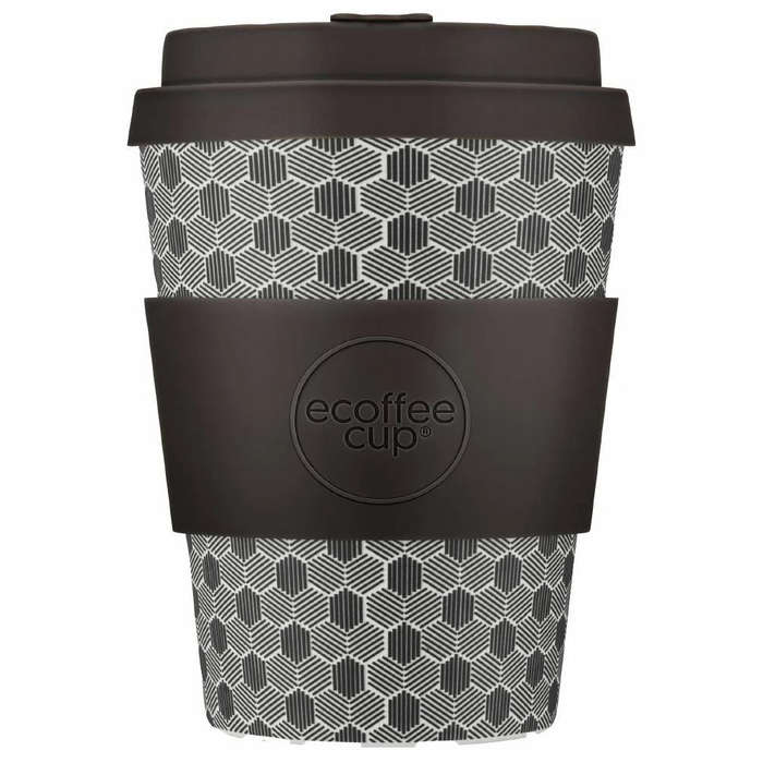 Patterns Natural Fibre Reusable Coffee Cup, 350ml