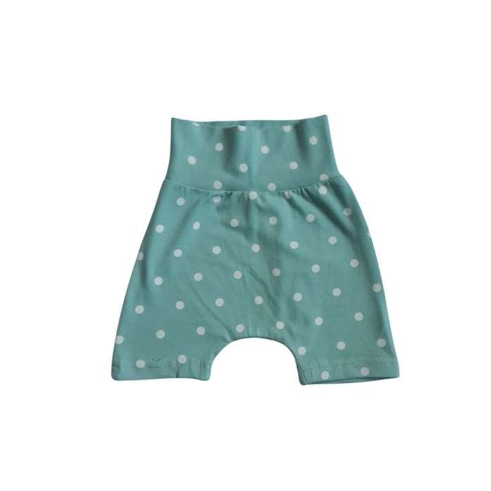 Baby Summer Pants Green polka dots