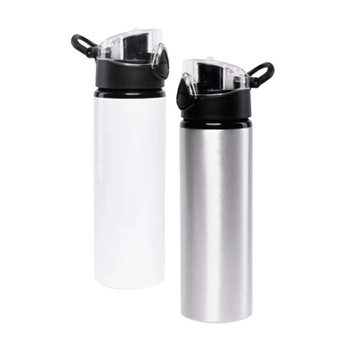 Aluminium Water Bottle With Pop Lid - 750ml