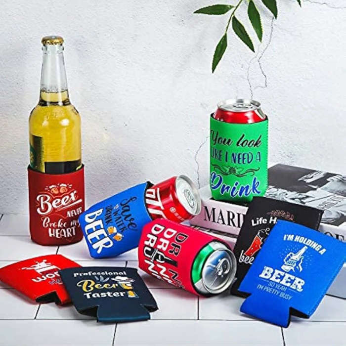 Bottle/Can Cooler - Neoprene - Velcro Wrap Style