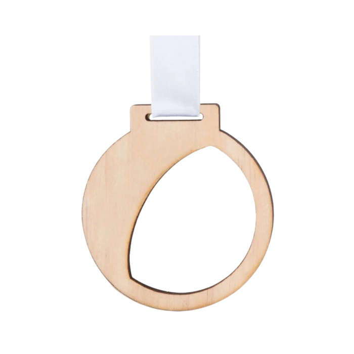 Medal - Bamboo &amp; Sublimation - Round Clam Style