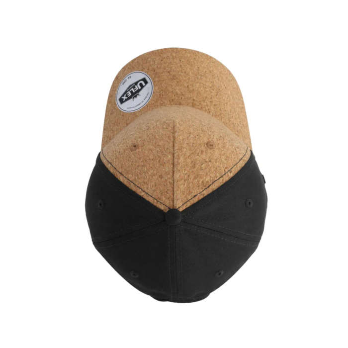 5 Panel Cap - Black - Cork Front