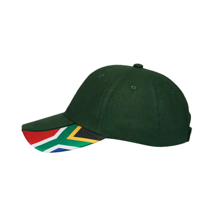 6 Panel Cap - Cotton - SA Flag National