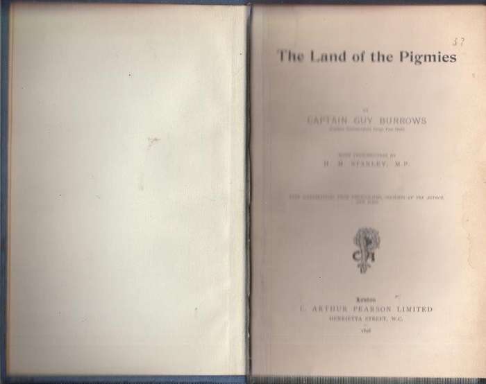 The Land of the Pigmies (1898 Hardover) - Burrows, Guy
