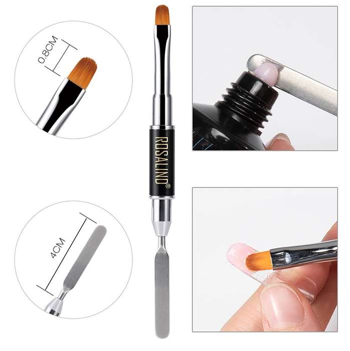 Nail Brush with Spatula