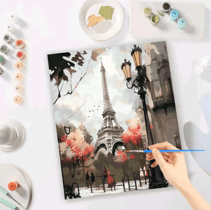 Paint by Numbers: Eiffel Tower