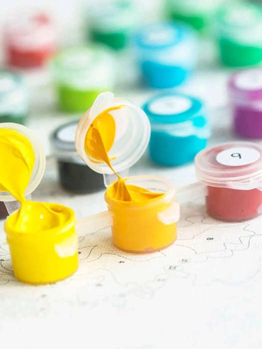 Paint by Numbers: Splash of Flowers