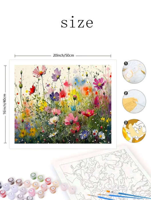 Paint by Numbers: Wild Flowers