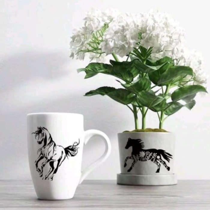 PVC Stencil: 13Pc Horse-Themed