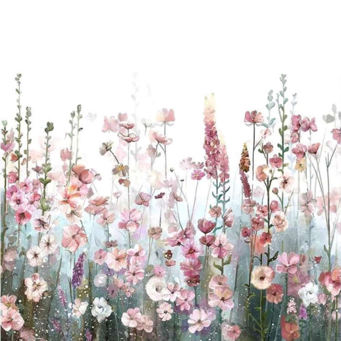 Paint by Numbers: Misty Wildflowers