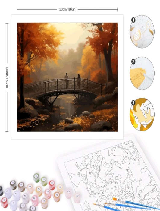 Paint by Numbers: Autumn Scenery