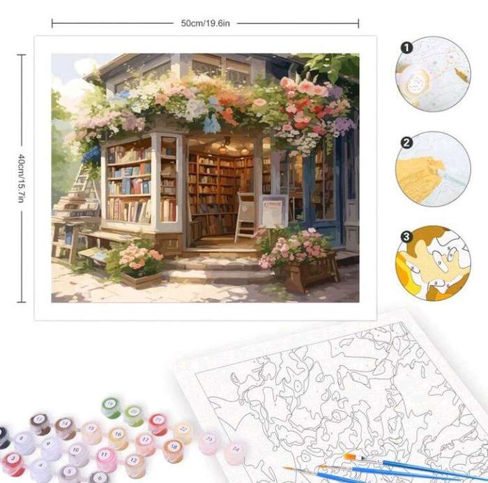 Paint by Numbers: Book Store