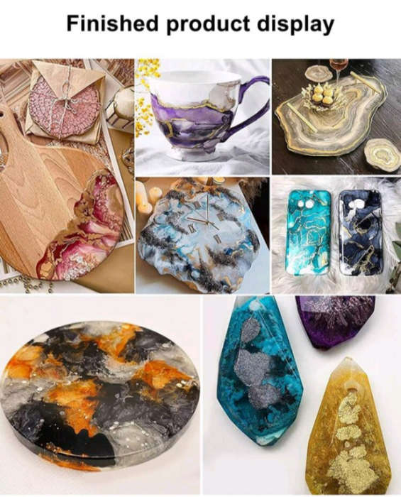 12-Colour Metallic Resin Pigment