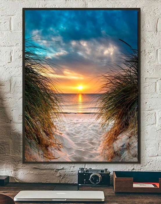 Diamond Dotting: Golden Sunset Beach