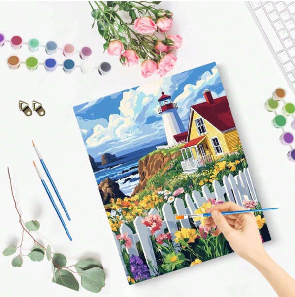 Paint by Numbers: Seaside House