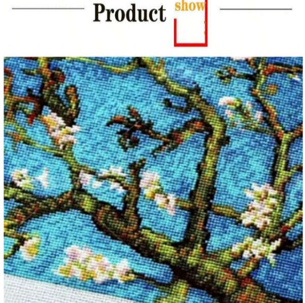 Cross-Stitching: Van Gogh's Almond Blossom