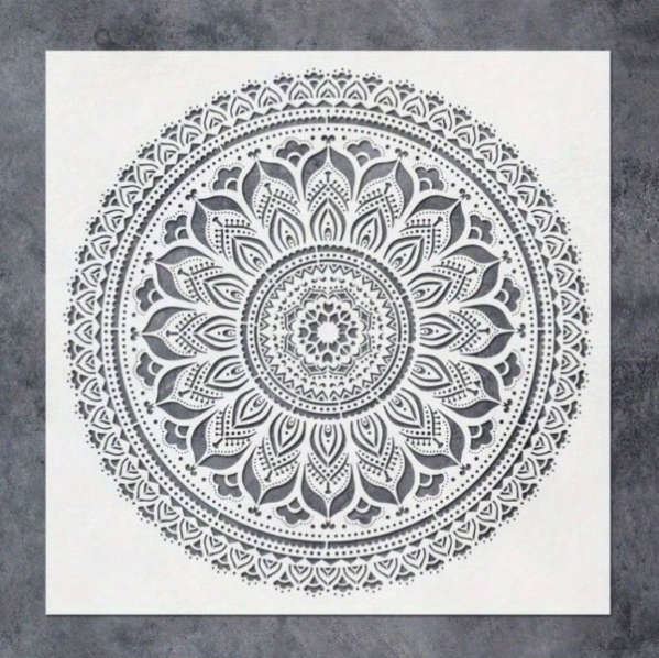 PVC Stencil: 1pc Mandala Art