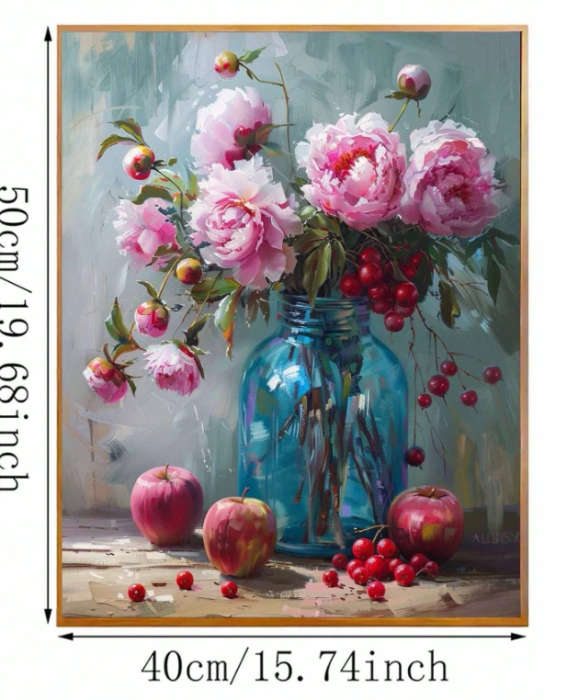 Paint by Numbers: Apples and Flowers