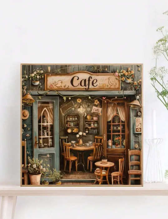 Cross-Stitching: Cosy Cafe
