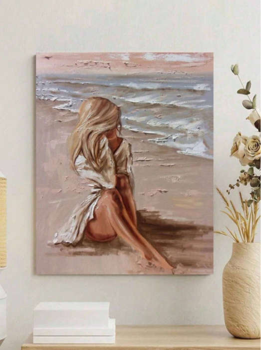Paint by Numbers: Lone Beauty at the Beach