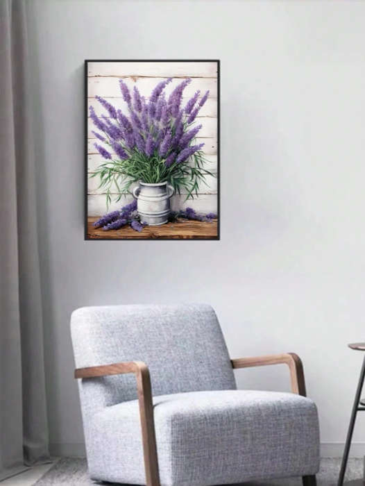 Diamond Dotting: Vase of Lavender