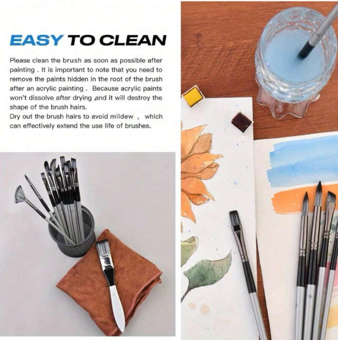 Dom Delfim 24pcs Set Paint Brush Set