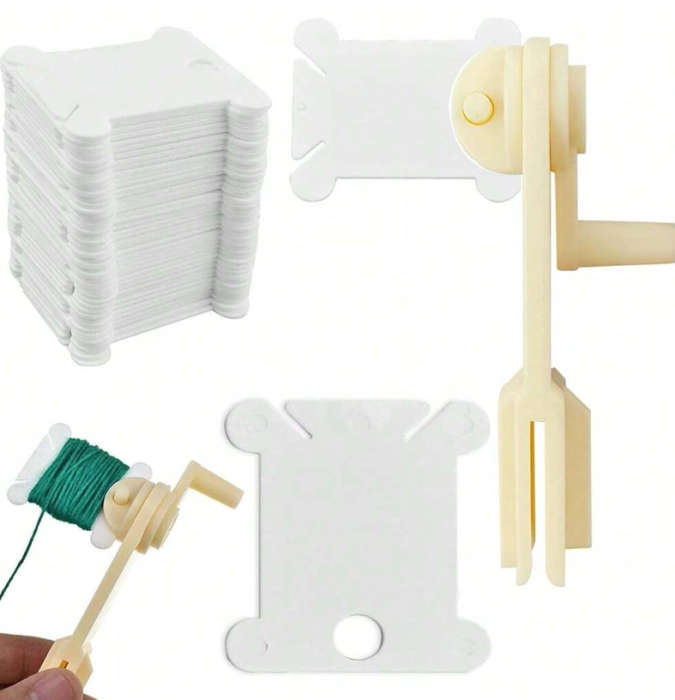 100pcs Plastic Floss Bobbins