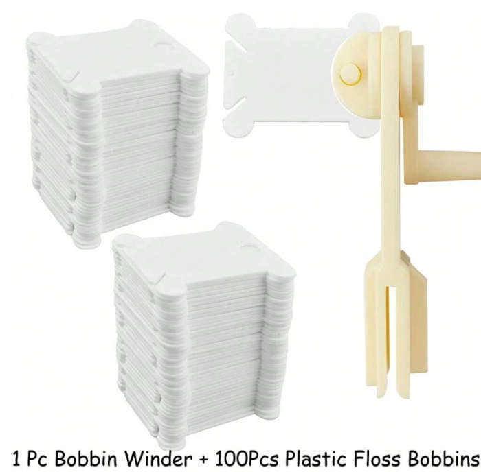 100pcs Plastic Floss Bobbins