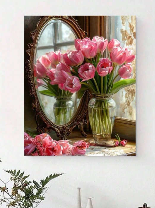 Paint by Numbers: Petals and Reflection