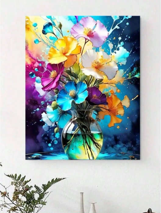 Paint by Numbers: Poppy Rainbow