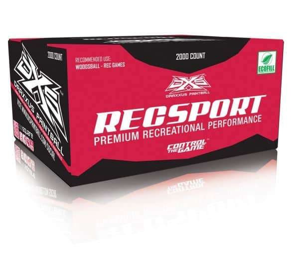 Draxxus Recsport Paintballs  .68Cal Box of 2000