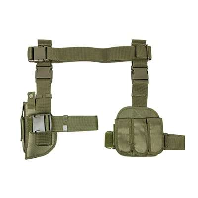 NC Star Leg Holster and Mag Pouch with Belt Green CV2908G