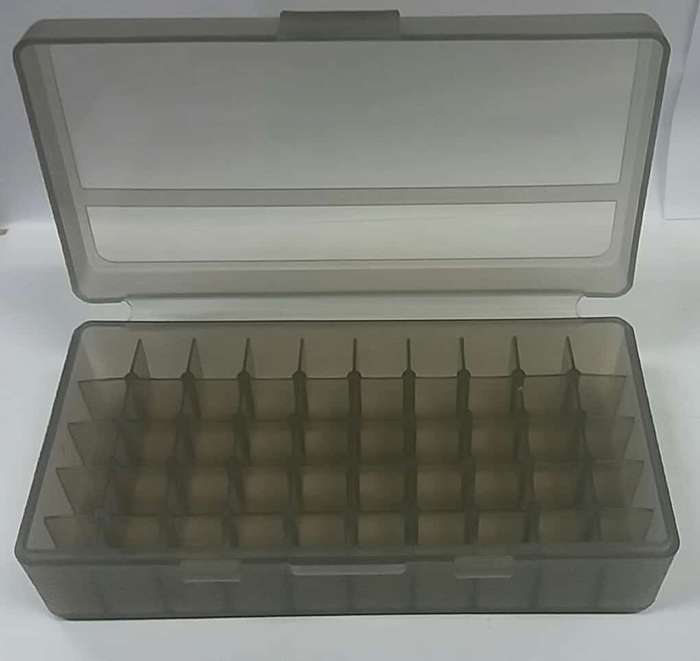 PLASTIC AMMO CASE MEDIUM GREY 50 PIECE