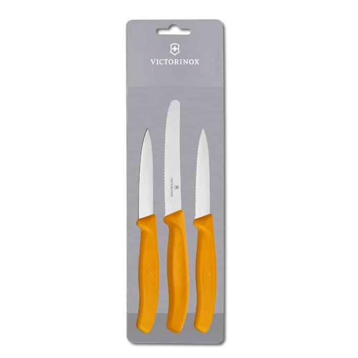 Victorinox Knives 3-Piece Paring Set - Orange V6.7119.3