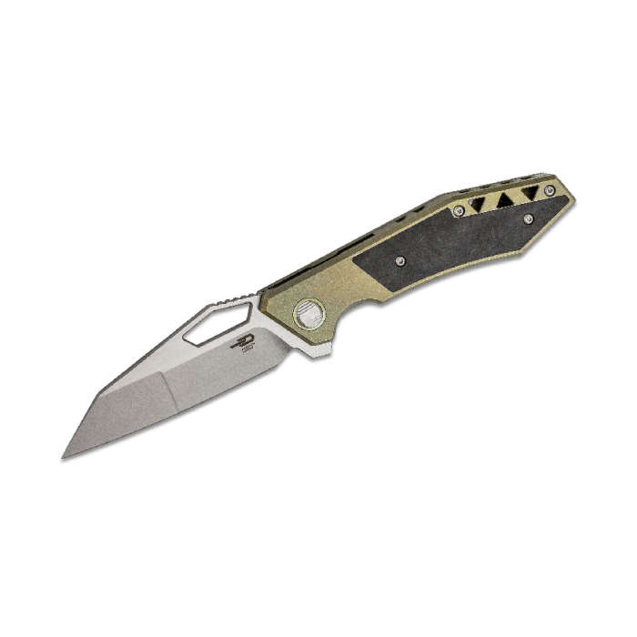 BESTECH Knives Fractal Frame Lock Flipper Knife Green BT1907B