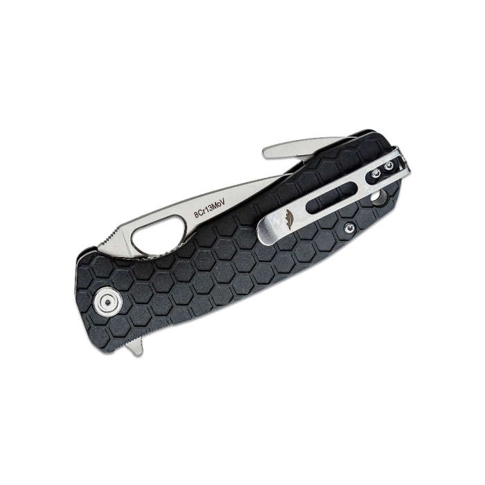 HONEY BADGER BLACK HOOK LARGE FOLDING KNIFE- HB1251