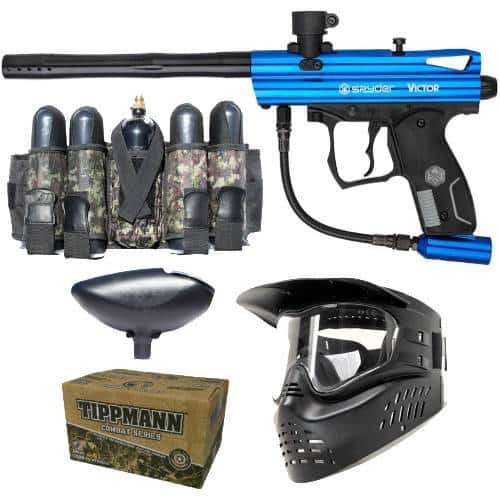 TIPPMANN Spyder Victor Paintball Marker 0.68cal  Blue Combo
