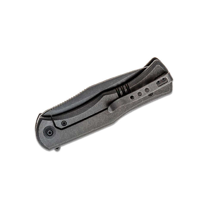 We Knife Primoris Titanium Handle Black With Marble Carbon Fiber Inlay  WE20047-B1