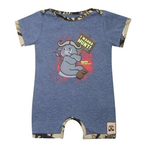 SNIPER INFANT GROWER "I WANNA HUNT" - DENIM