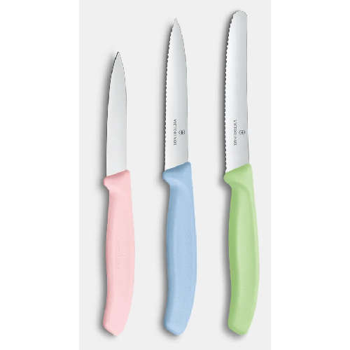 Victorinox Trend Paring Knife Set 3pc Grn/Blu/Re V6.7116.34L3