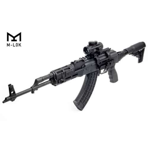 UTG Pro Super Slim M-LOK AK Handguard Black - MTU053SSM