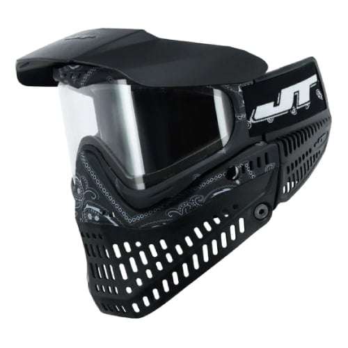 JT SPECTRA PROFLEX LE GOGGLE BANDANA BLACK W/CLEAR &amp;SMOKE
