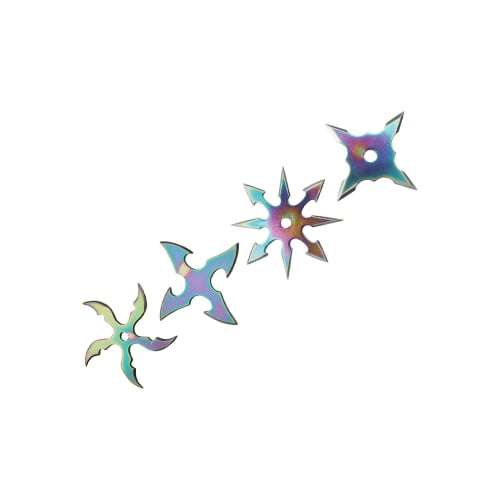 RC-107-4R Perfect Point Throwing Star Set