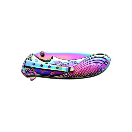 FF-A008RB Femme Fatale Spring Assisted Rainbow Knife