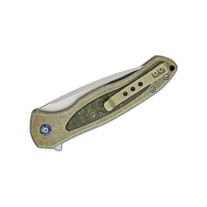 WE Limited Button Lock Kitefin Green Titanium Handle - WE19002N-2