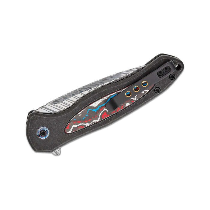 WE Limited Button Lock Kitefin Black Titanium Handle - WE19002N-DS
