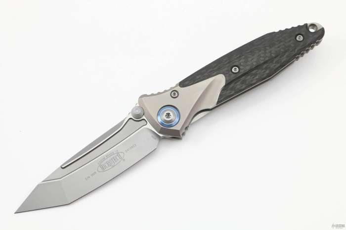 SOCOM Bravo Mini TE Titanium Handle Bead Blast Standard Blue Ti Pivot Collar Carbon Fiber Scales ...