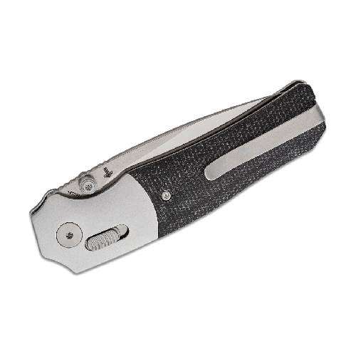 QSP VAULT GLYDE LOCK 14C28N STONEWASH SATIN BLACK MICARTA - QS157-A1
