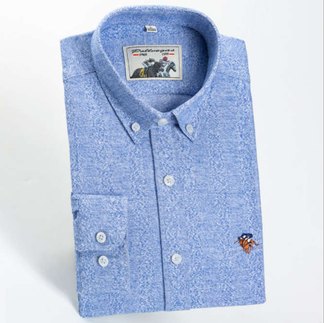 Mens Oxford Cotton Long Sleeve Shirt